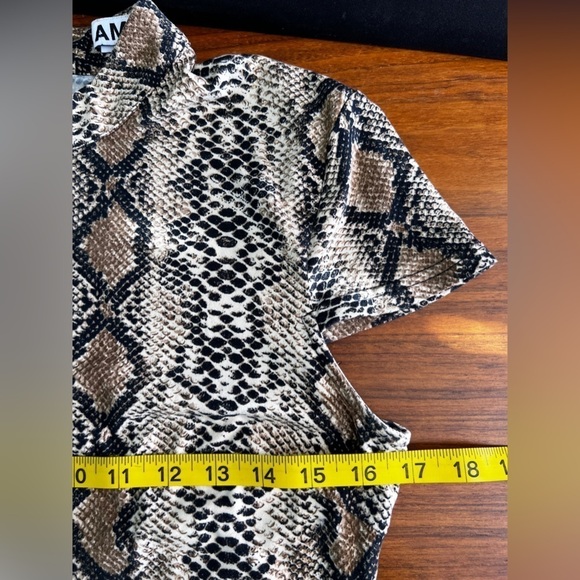I AM GIA. Viper Aoki Snakeskin Print Dress size medium - Picture 10 of 12